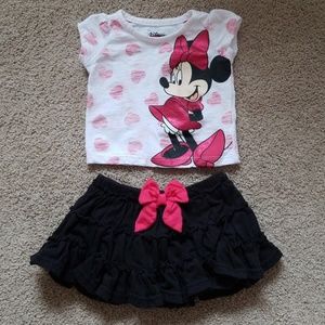 2 pc Minnie Mouse Outfit